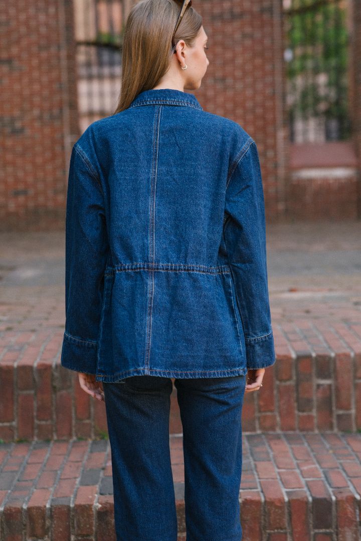 Phoebe Denim Drawstring Jacket