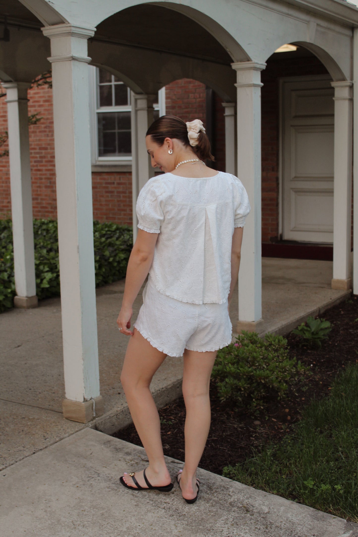 Eloise Eyelet Puff Sleeve Top