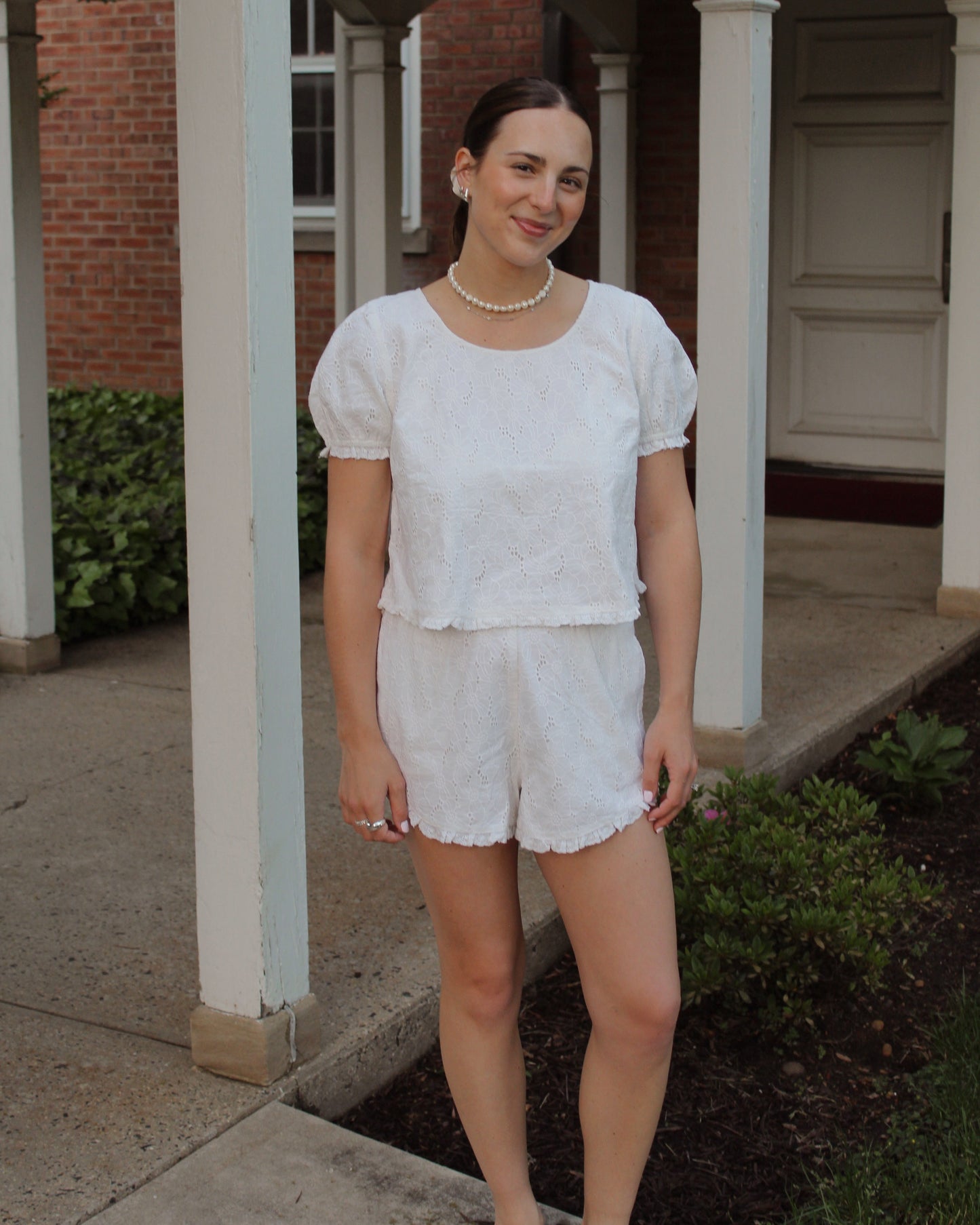 Eloise Eyelet Puff Sleeve Top