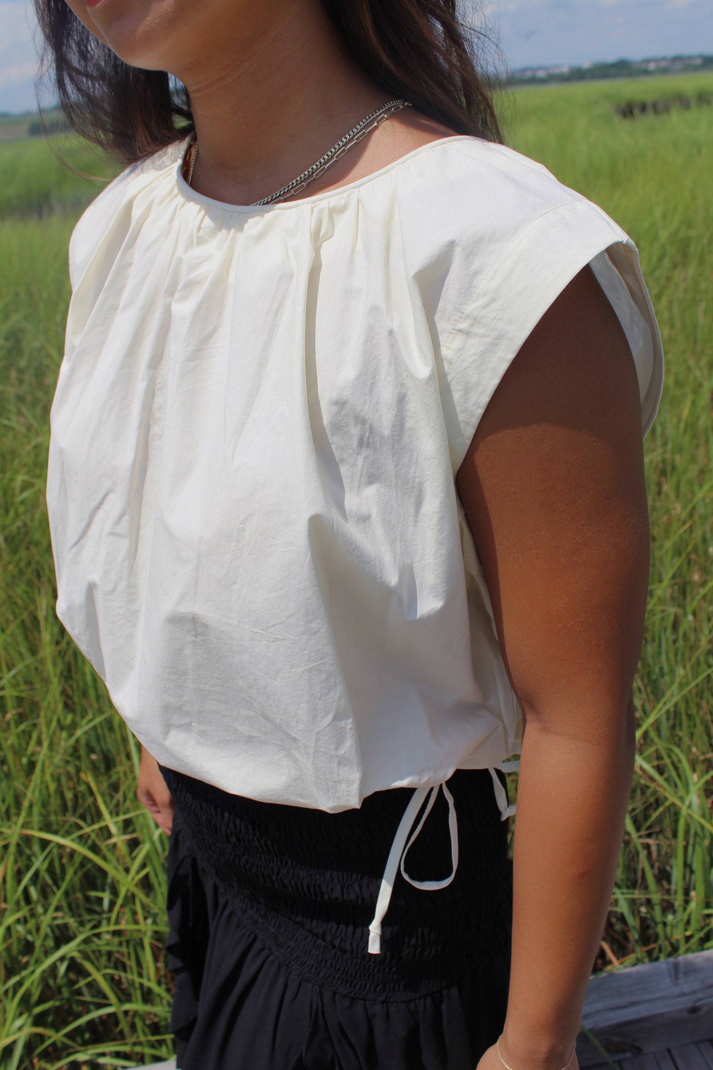 Shelby Woven Sleeveless Top