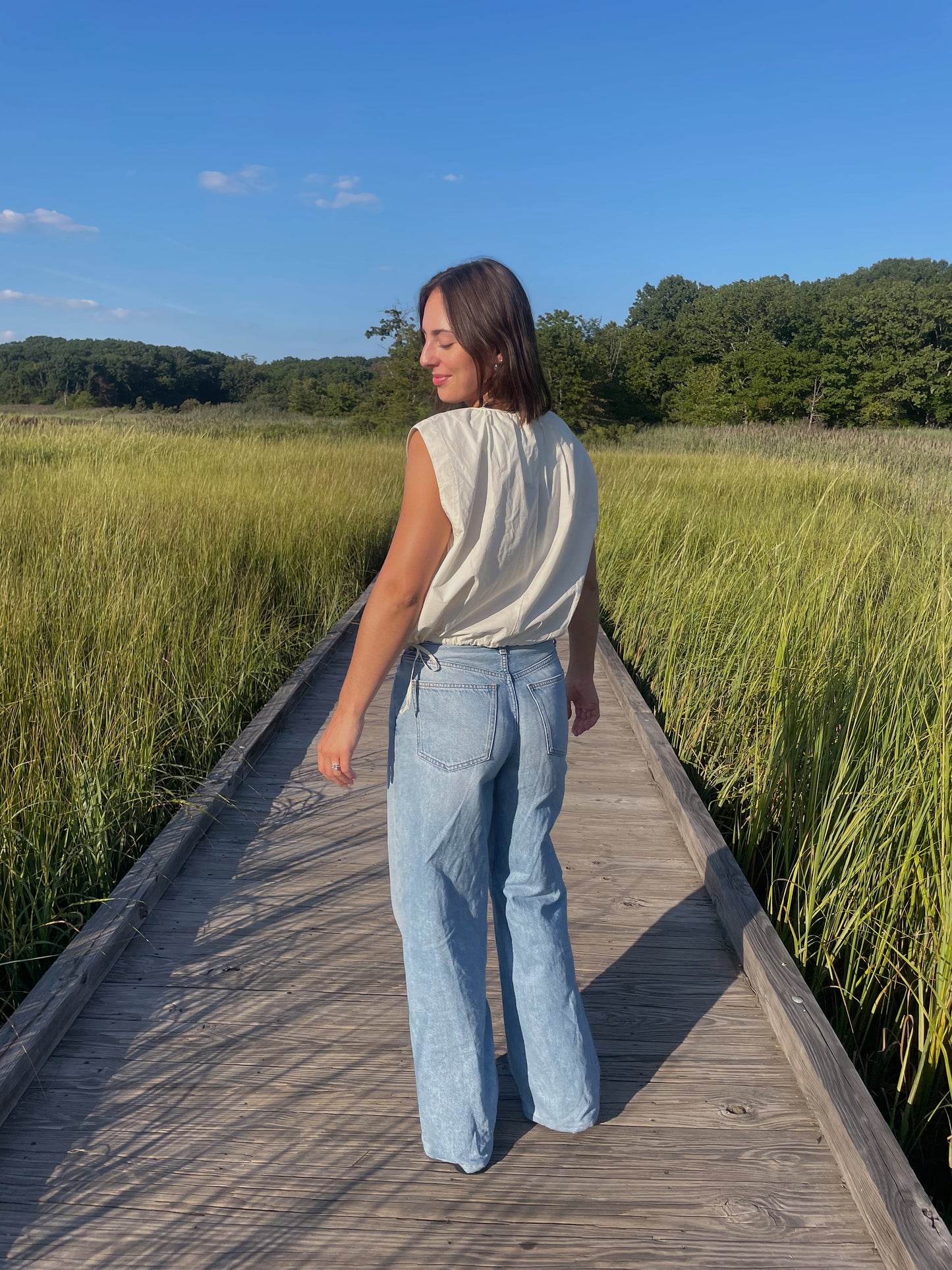Shelby Woven Sleeveless Top
