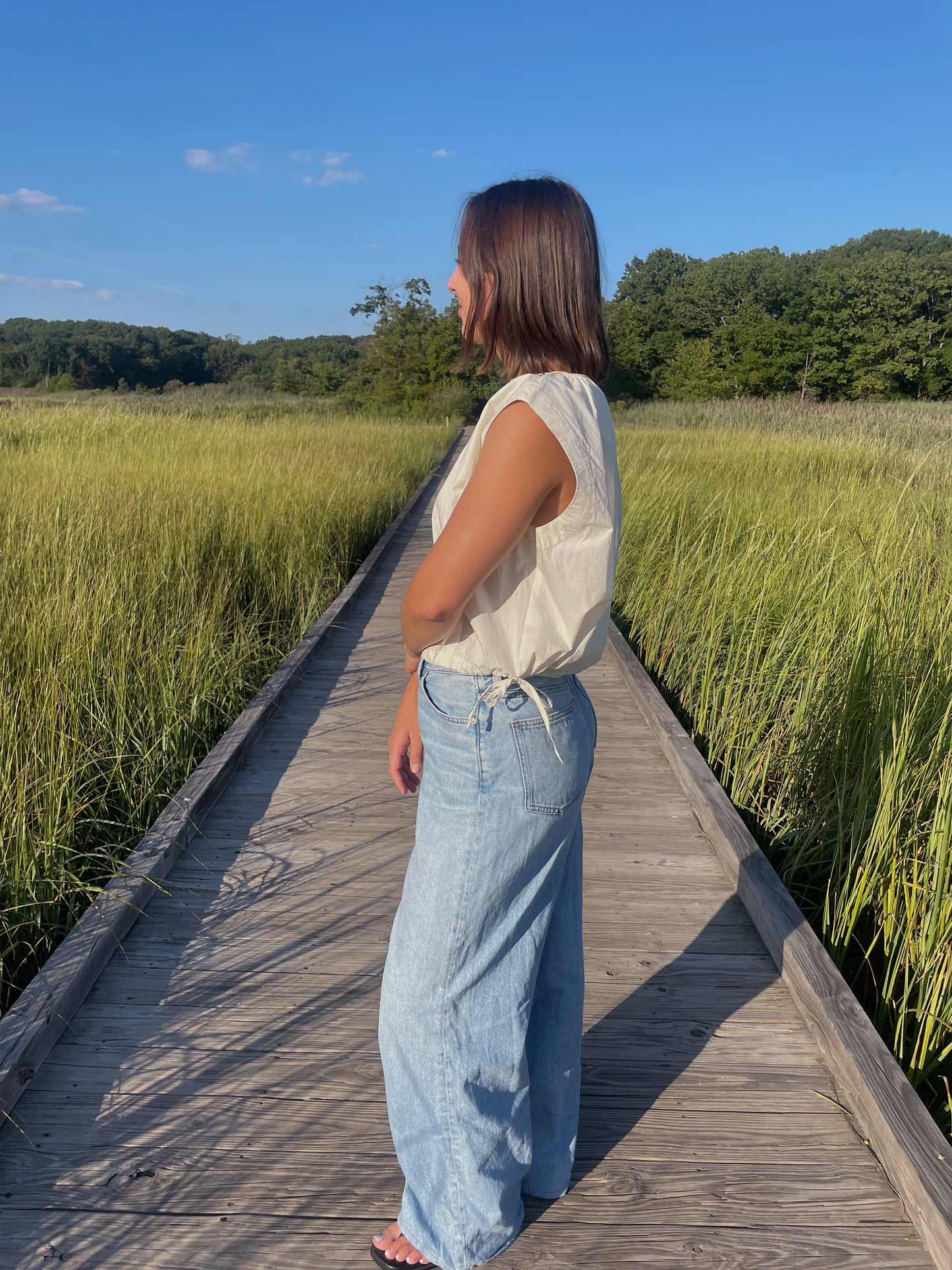Shelby Woven Sleeveless Top