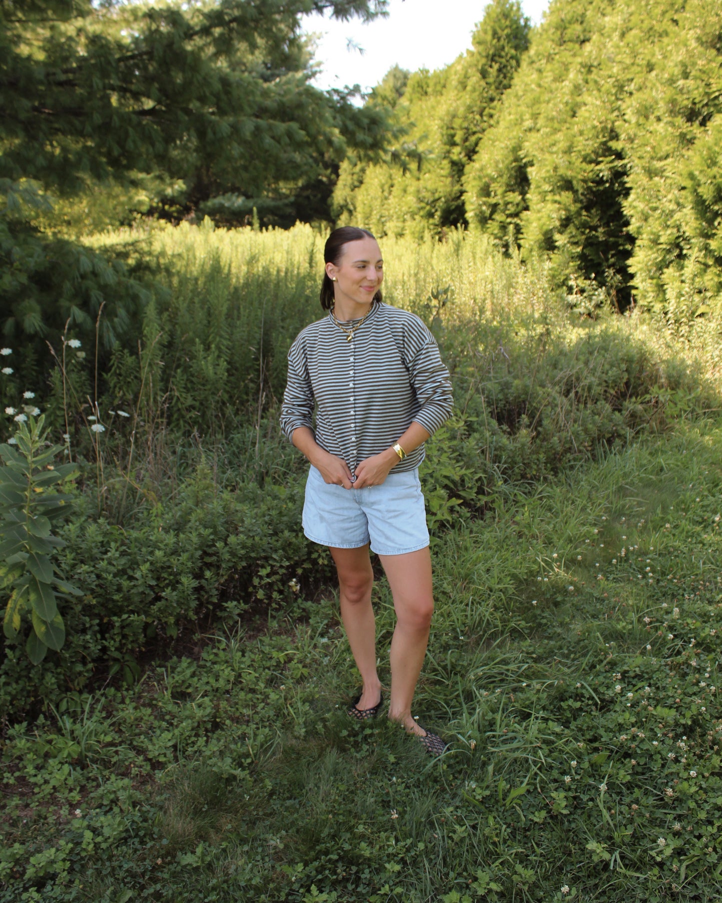 The Elisa Striped Cardigan