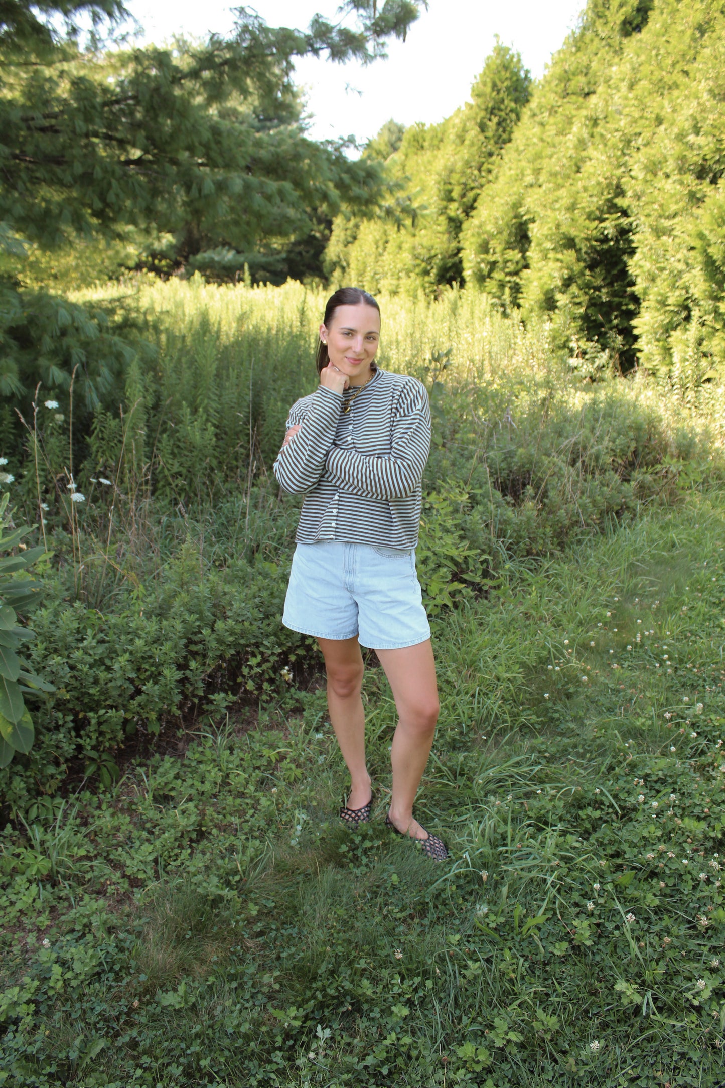 The Elisa Striped Cardigan
