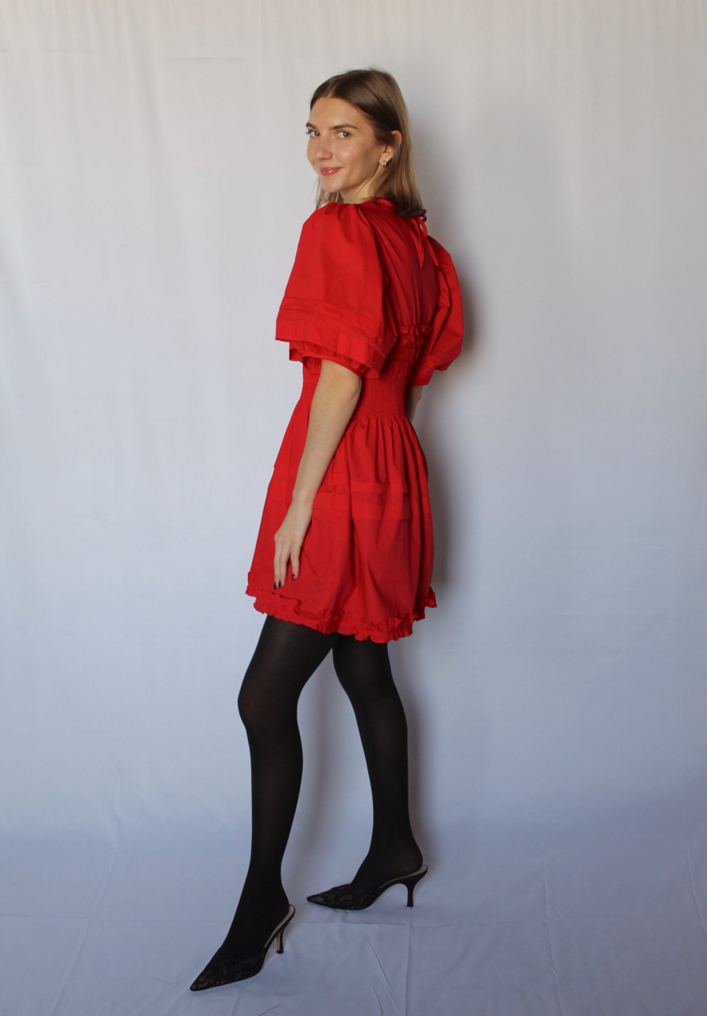 Amore Puff Sleeve Mini Dress