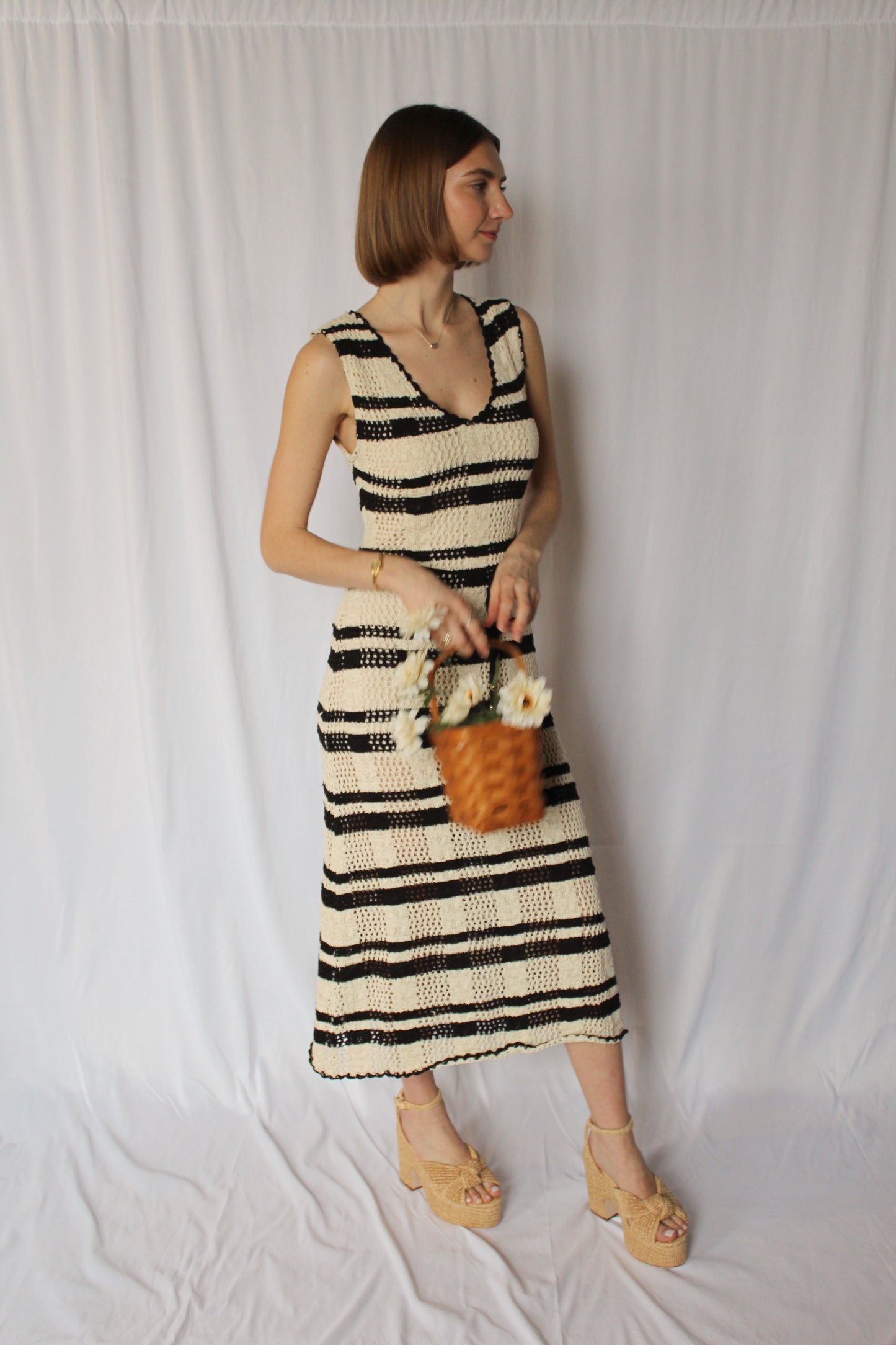 Charlotte Midi Crochet Dress
