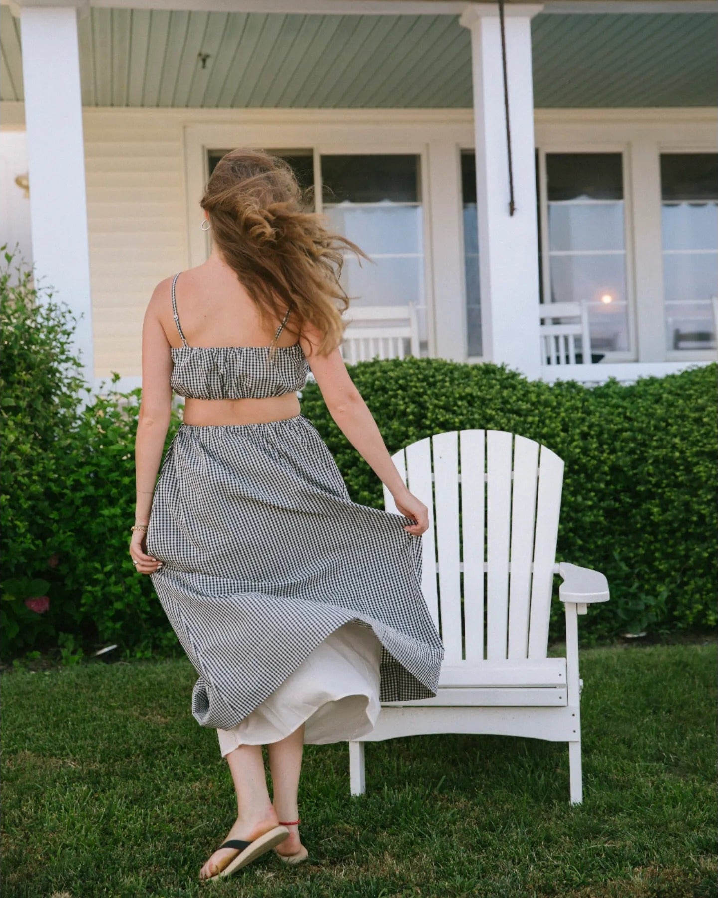Gingham Bubble Skirt