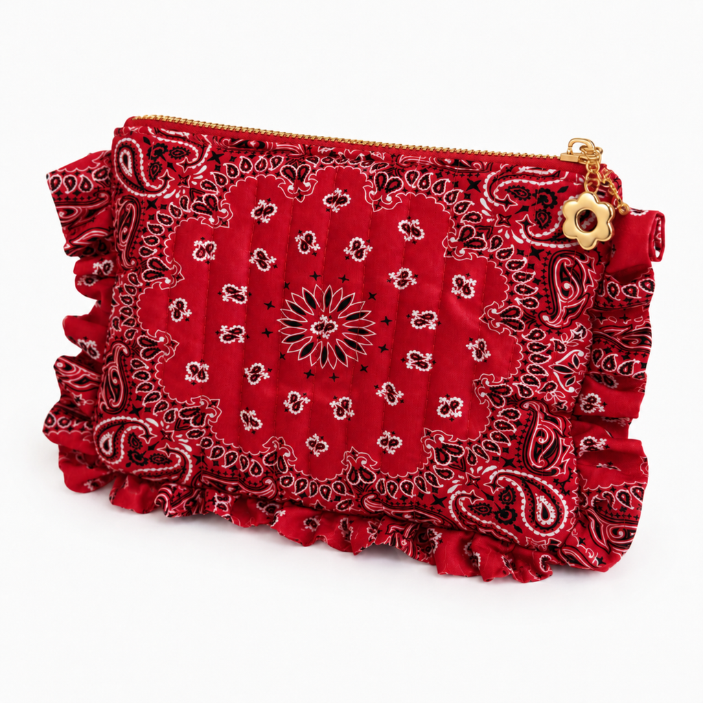 Bandana Ruffle Pouch