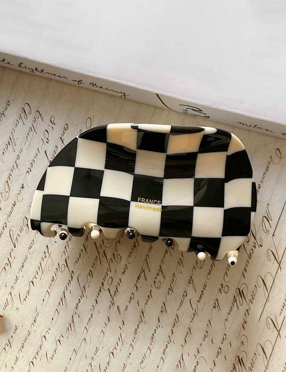 Checkered Claw Clip