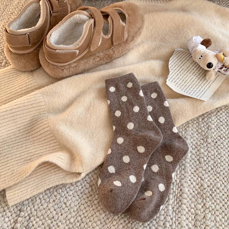 Polka Dot Ankle Mid Socks