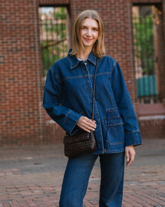 Phoebe Denim Drawstring Jacket