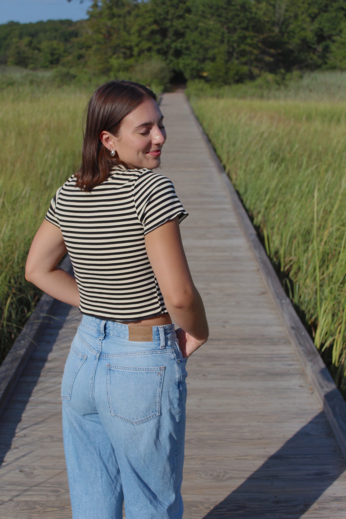 Sophie Stripe Ribbed Top