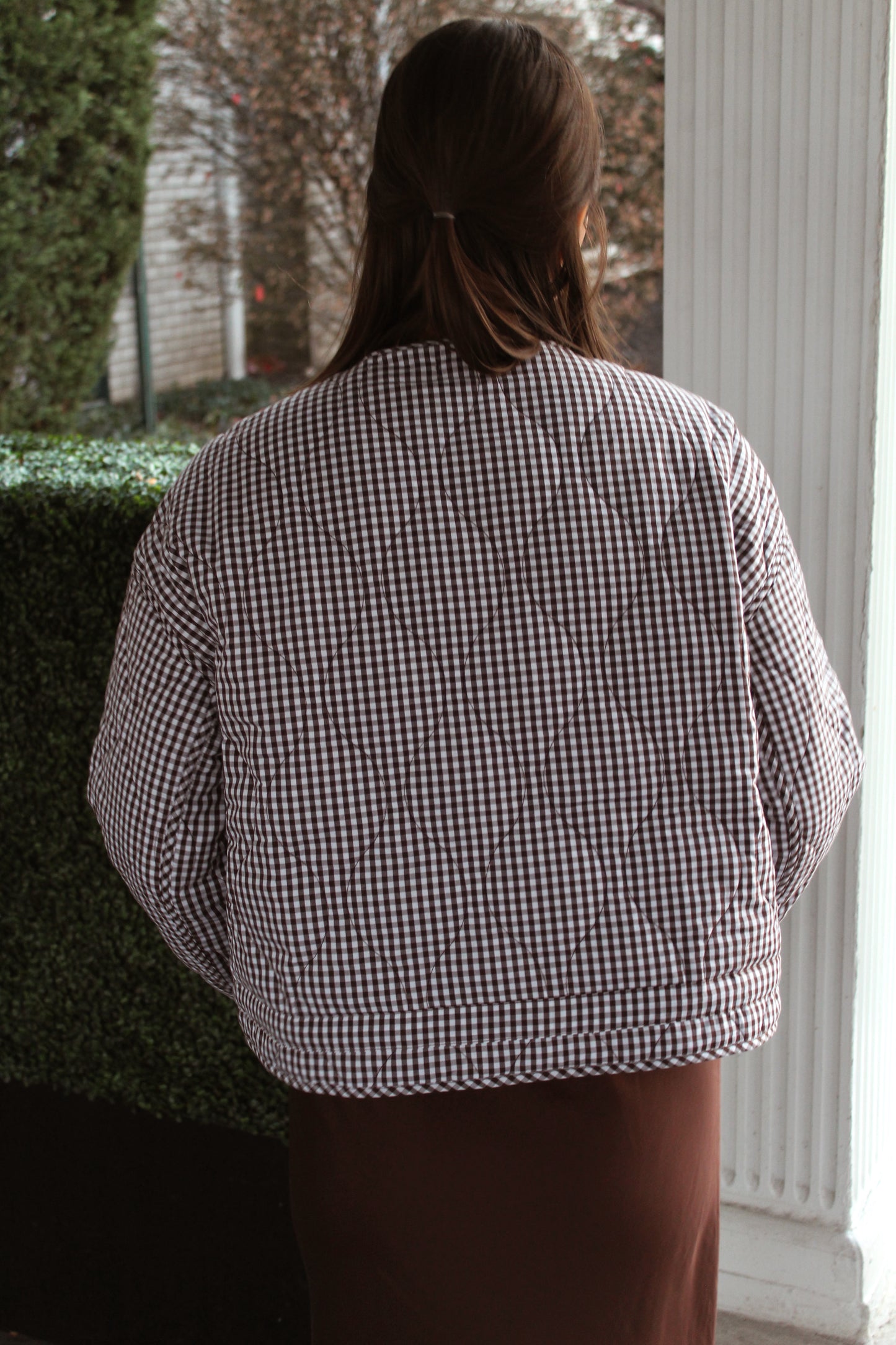 Bailey Gingham Quilted Jacket