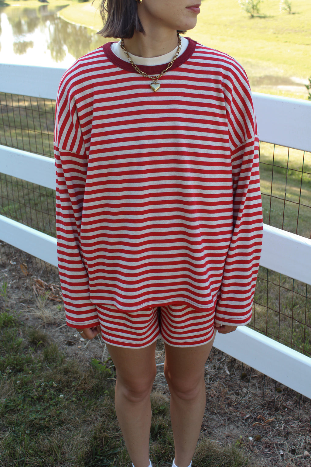 Red, White & Stripes Pullover