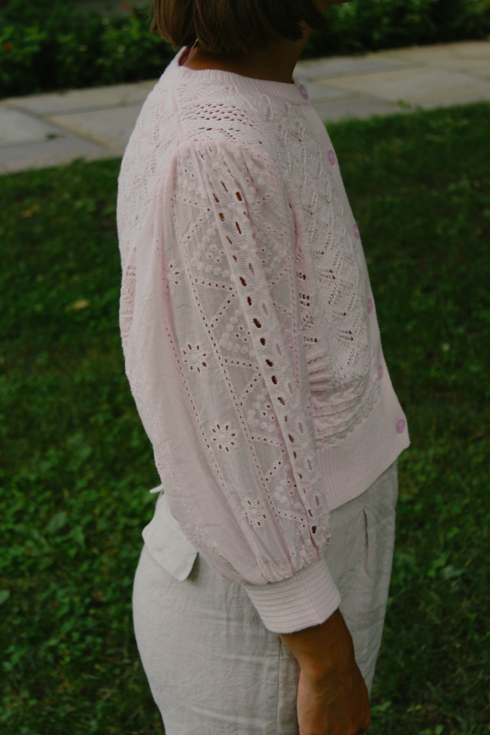 Rosalie Pointelle Cardigan