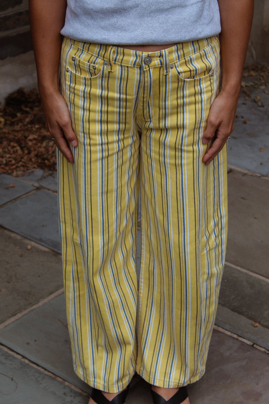 Limoncello Stripe Barrel Pant