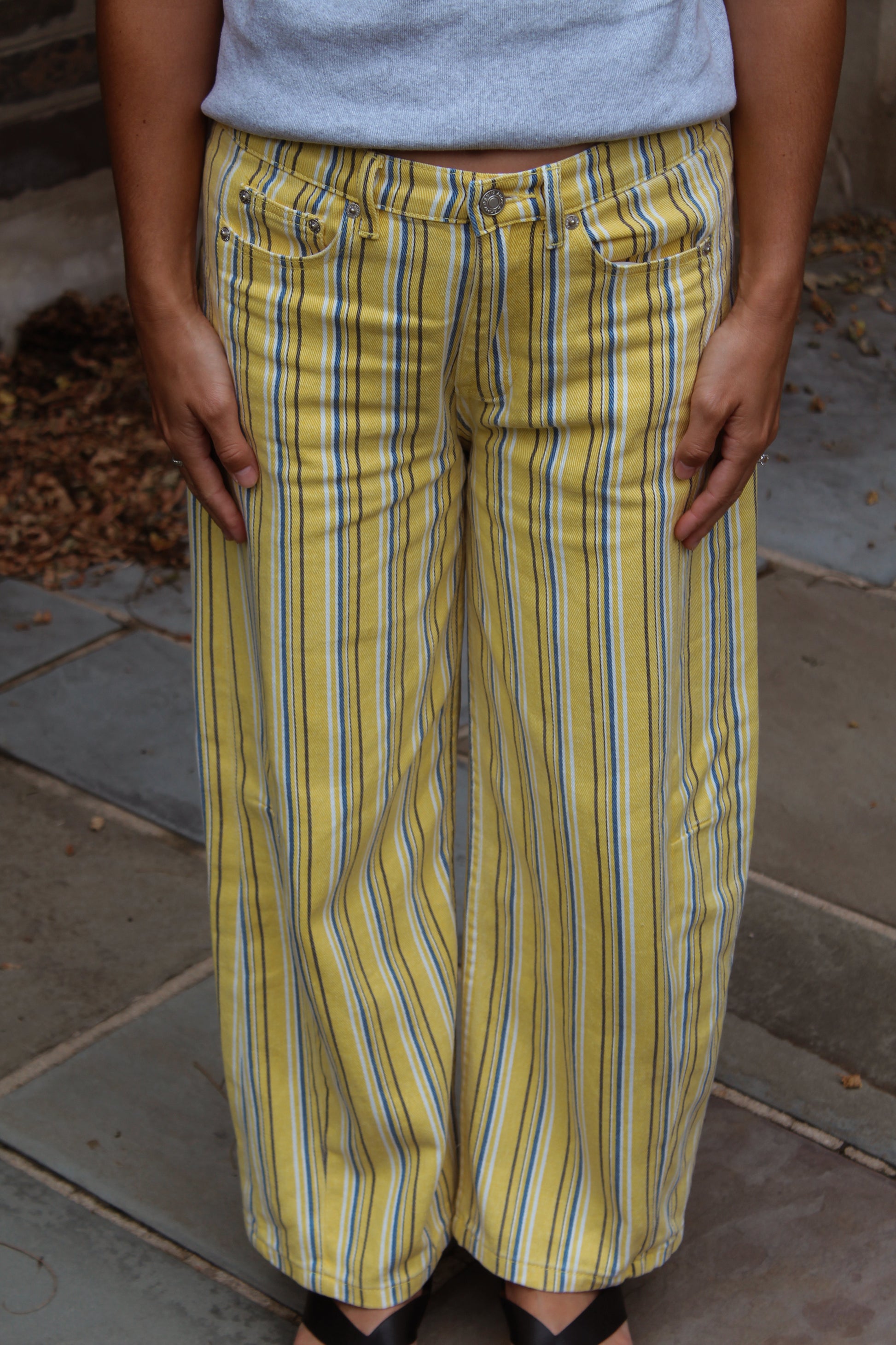 Limoncello Stripe Barrel Pant