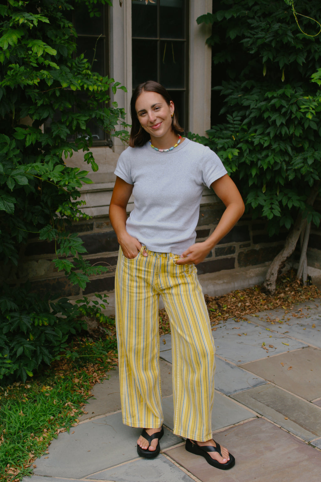 Limoncello Stripe Barrel Pant