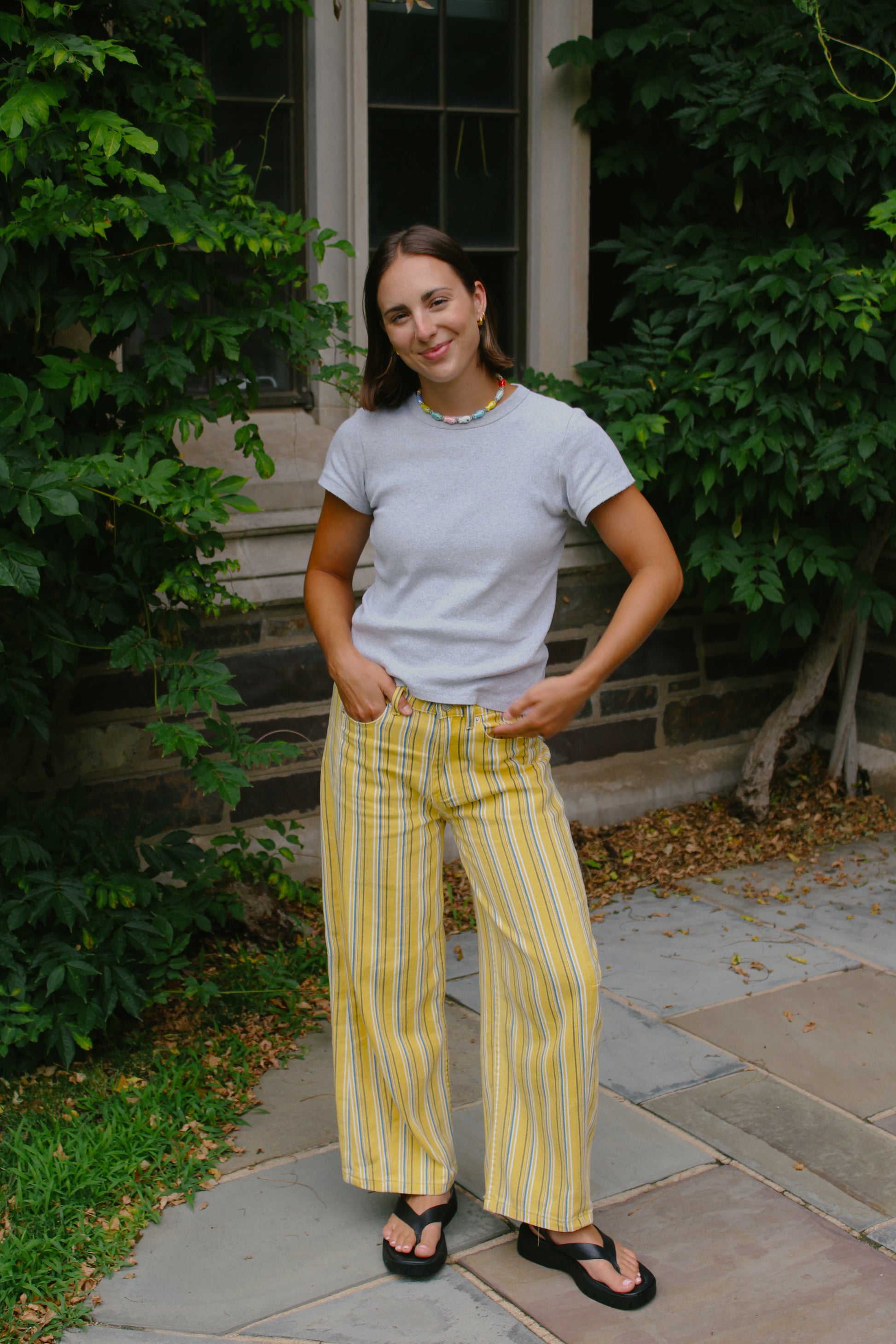 Limoncello Stripe Barrel Pant