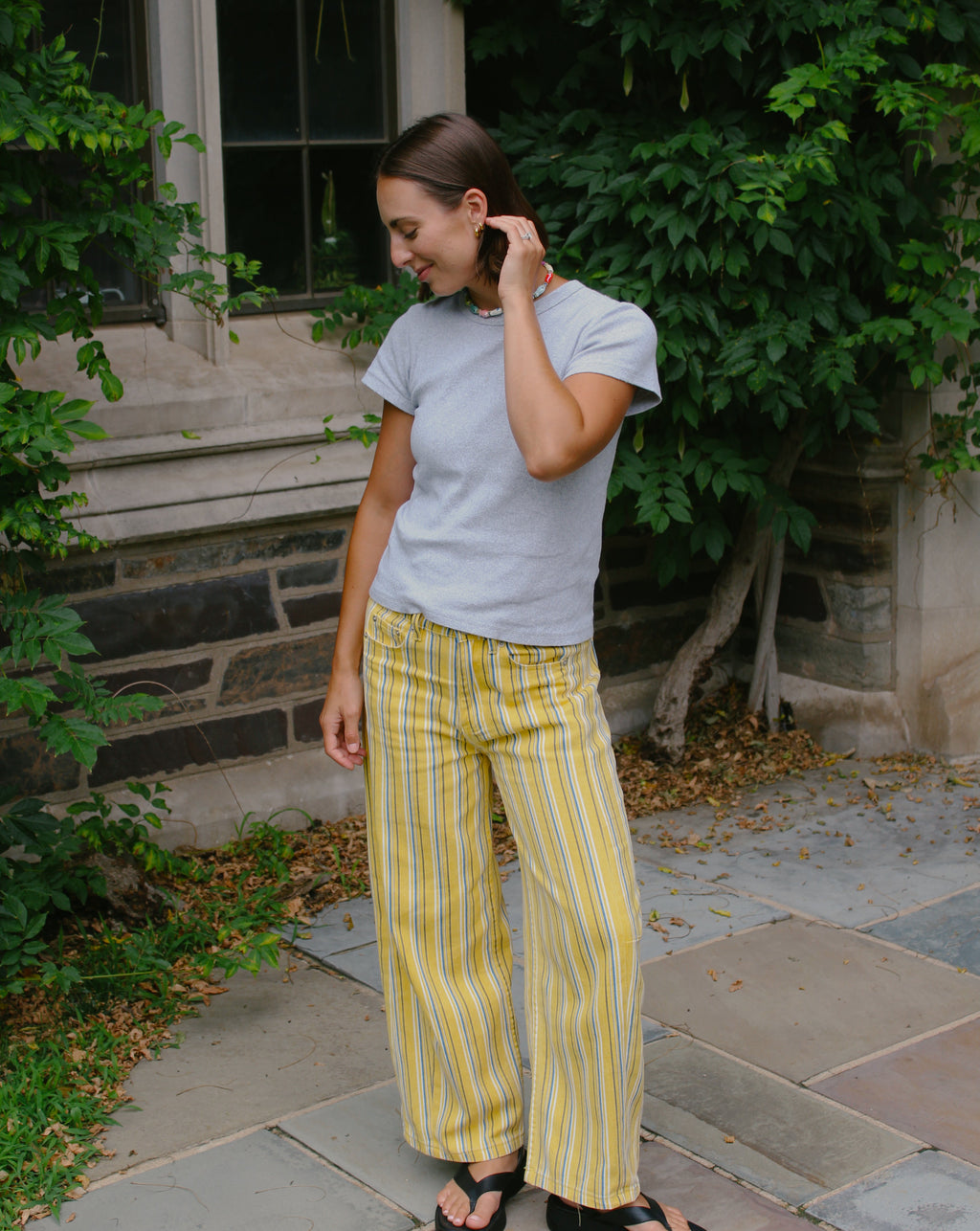 Limoncello Stripe Barrel Pant