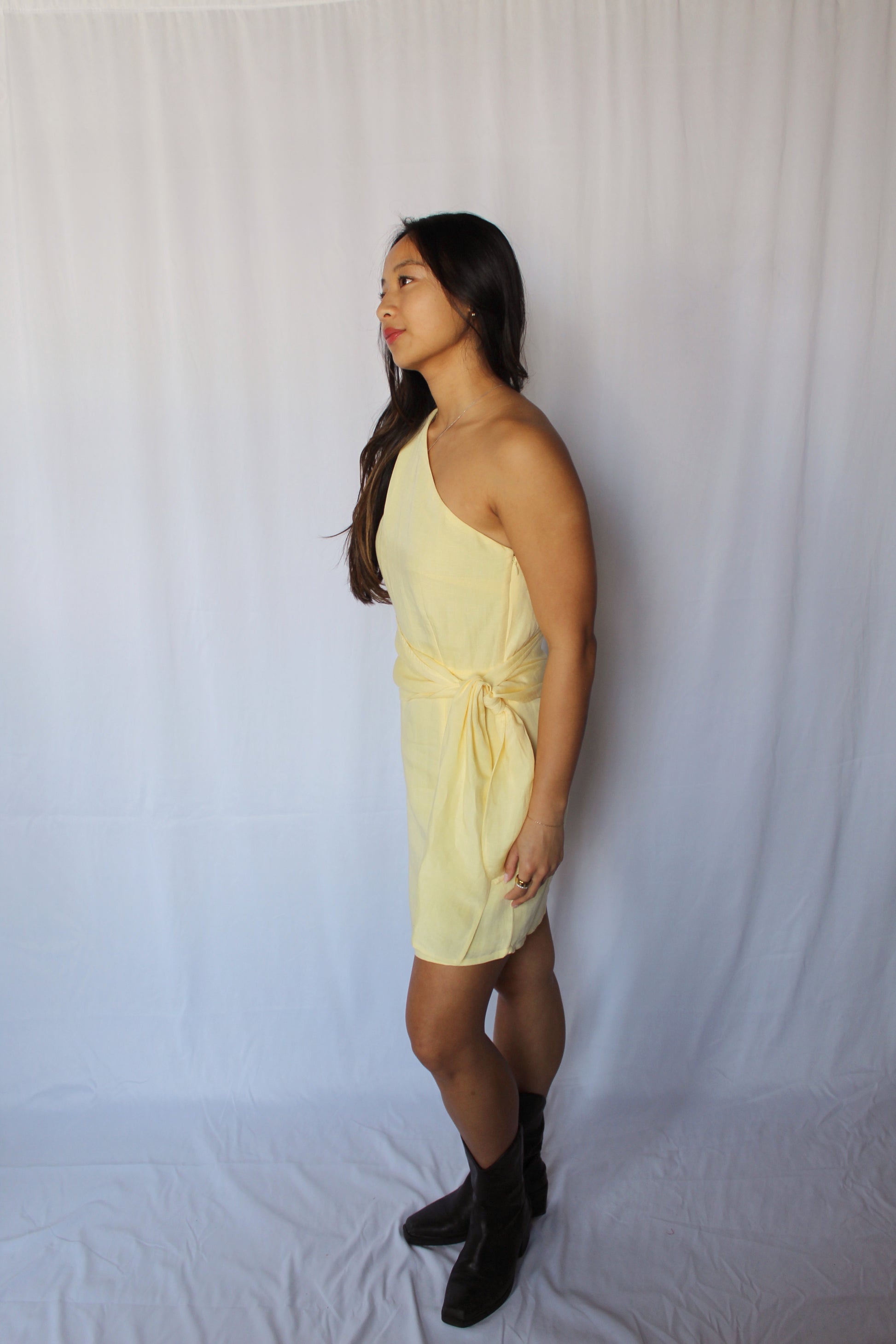 Birdie Linen Shoulder Tie Dress Robey Boutique Birdie Linen Shoulder Tie Dress Robey Boutique