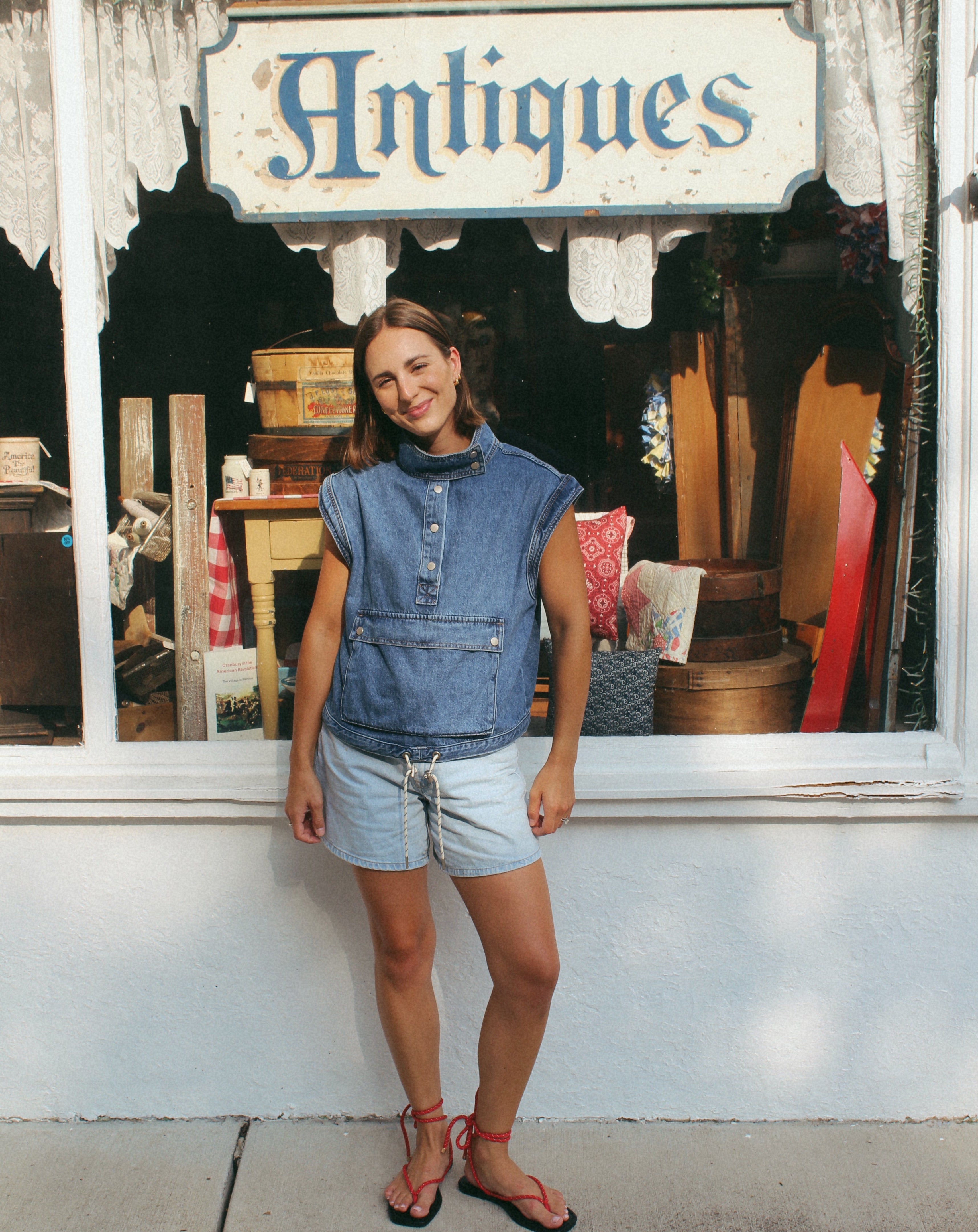 Jordan Denim Sleeveless Top