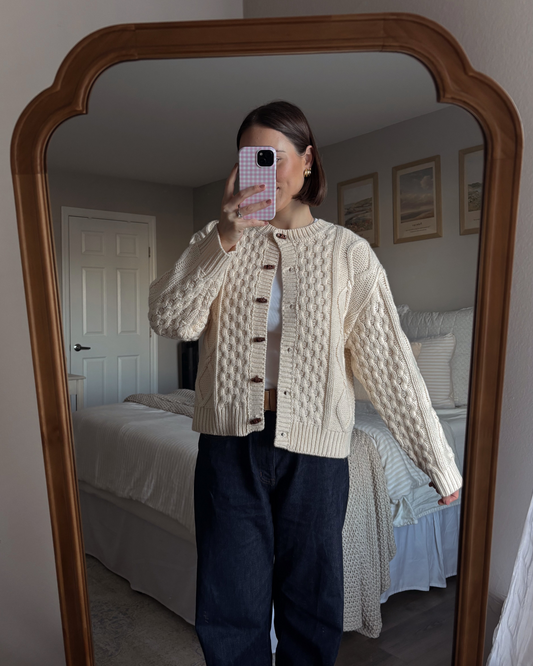 The Deena Cable Knit Cardigan