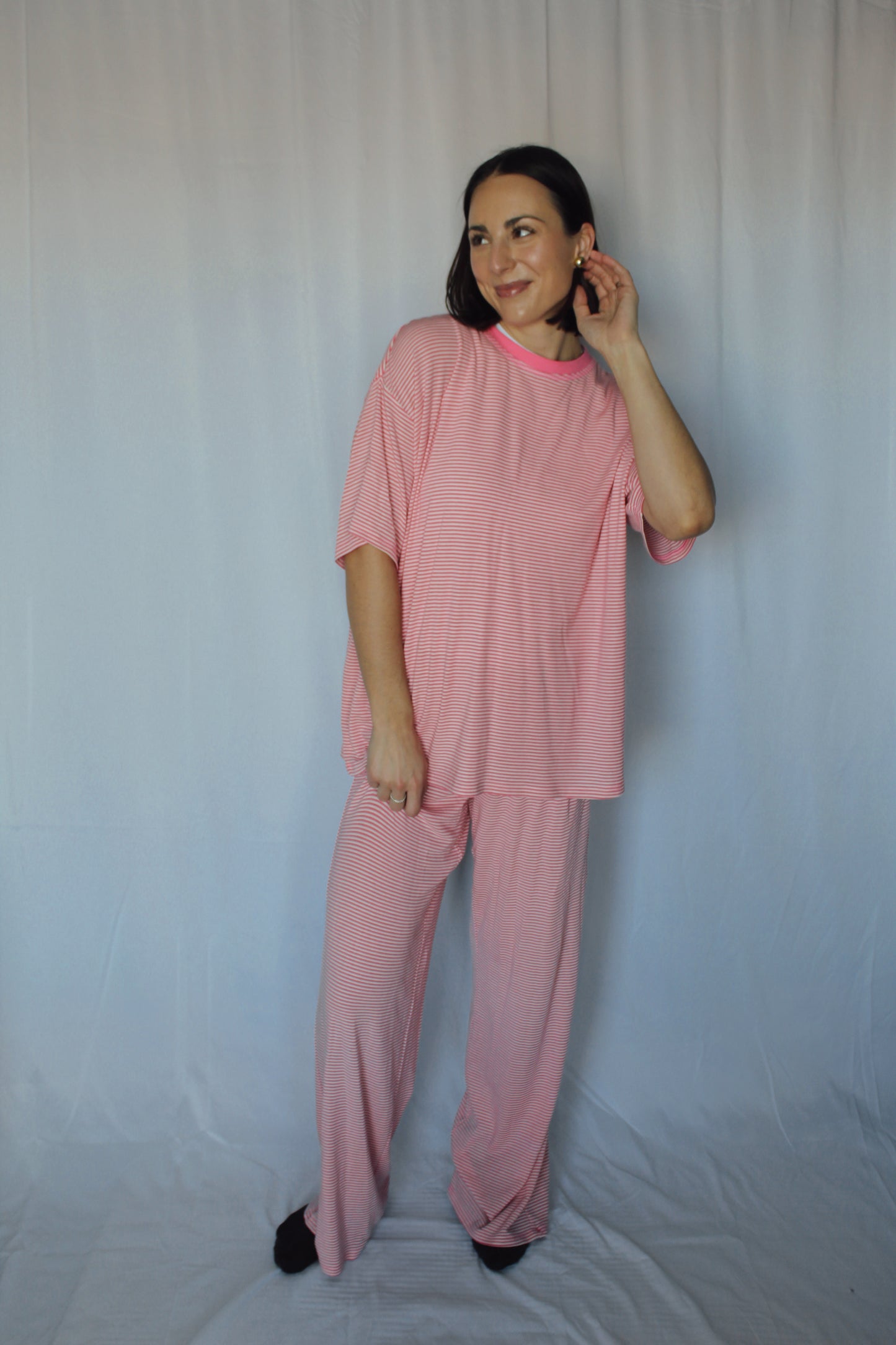 Bubblegum Stripe Lounge Set