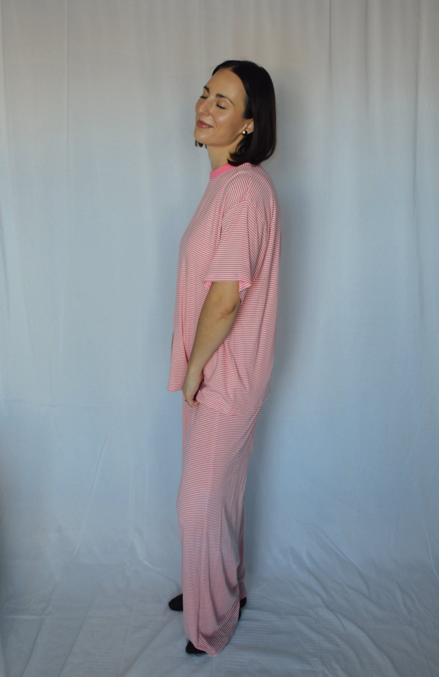 Bubblegum Stripe Lounge Set