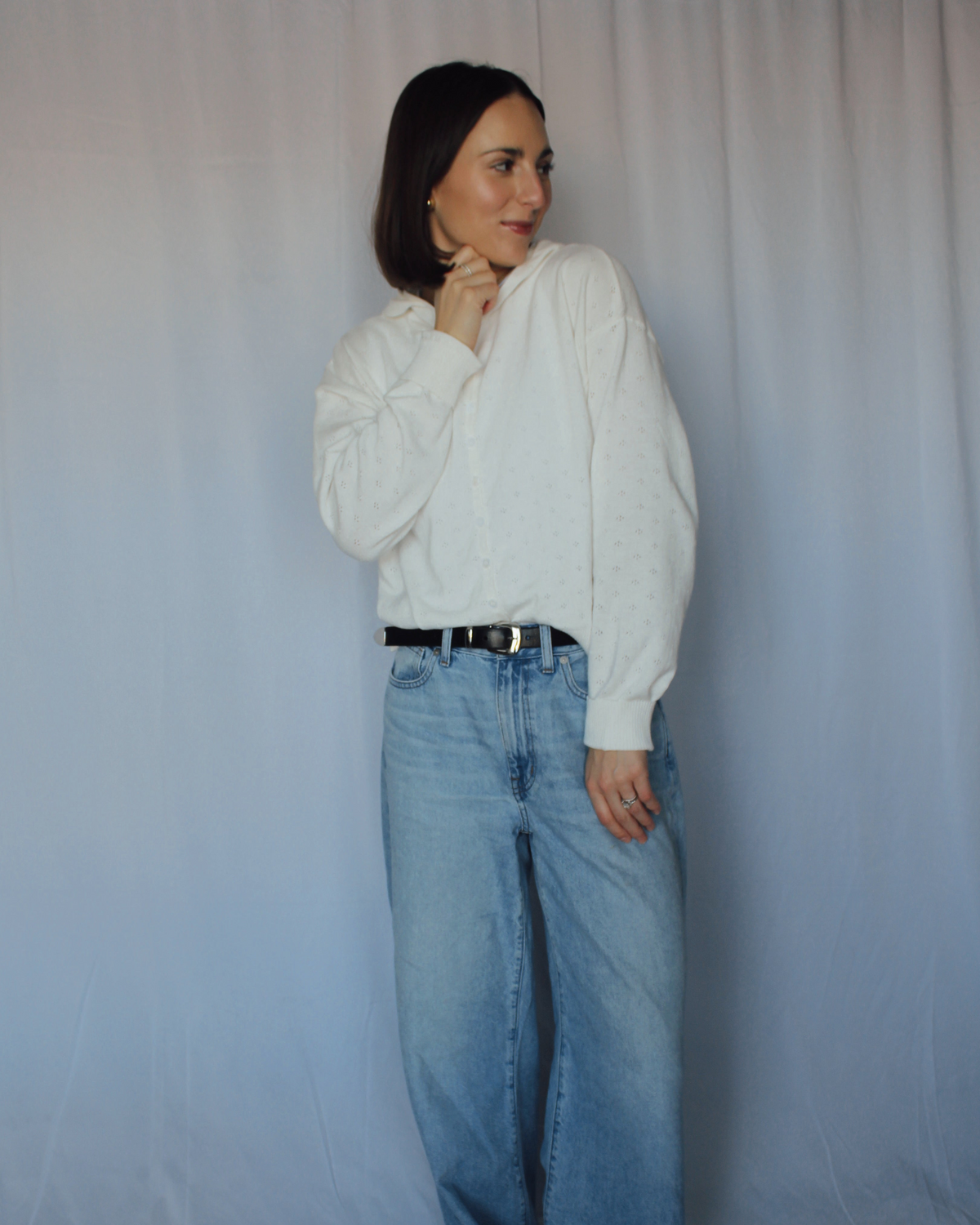 Sweetheart Pointelle Cardi