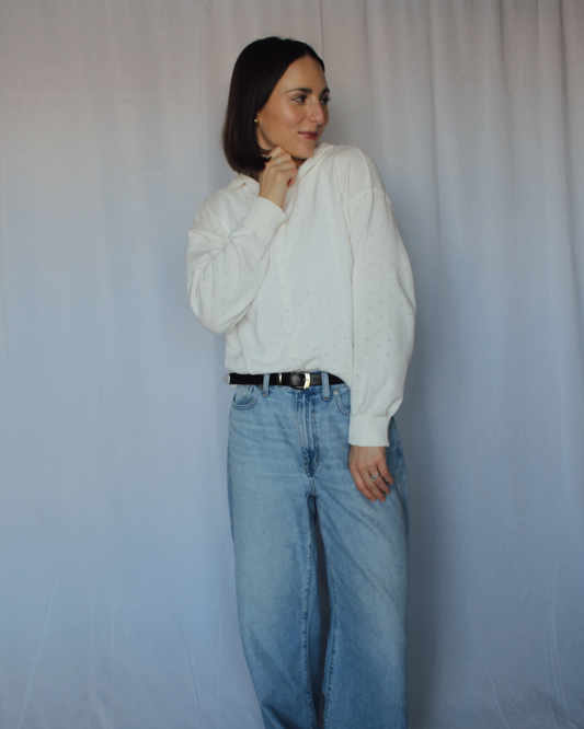 Sweetheart Pointelle Cardi