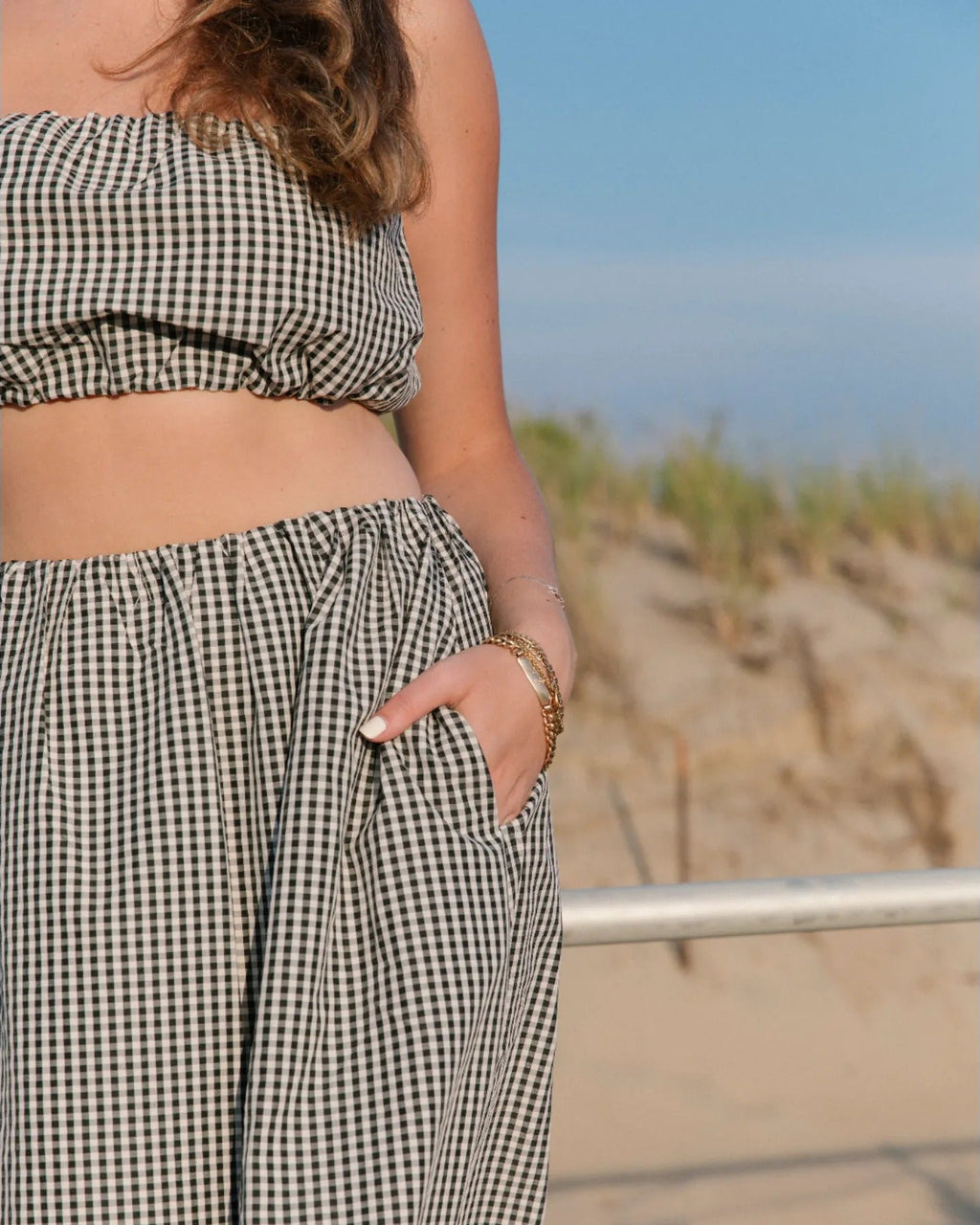 Gingham Bubble Skirt
