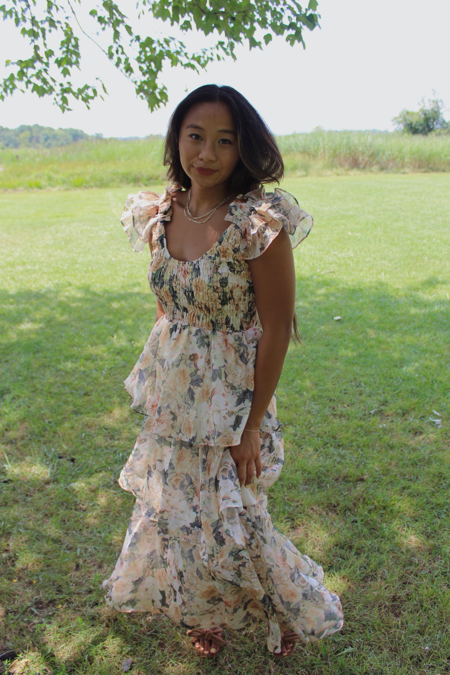 Alivia Floral Midi Dress