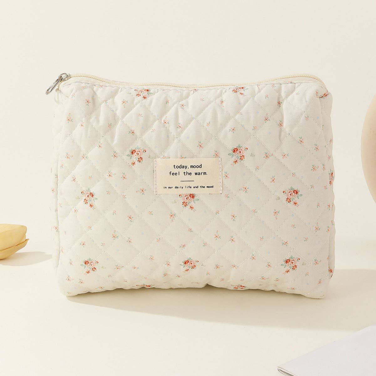 Floral Quilted Pouch