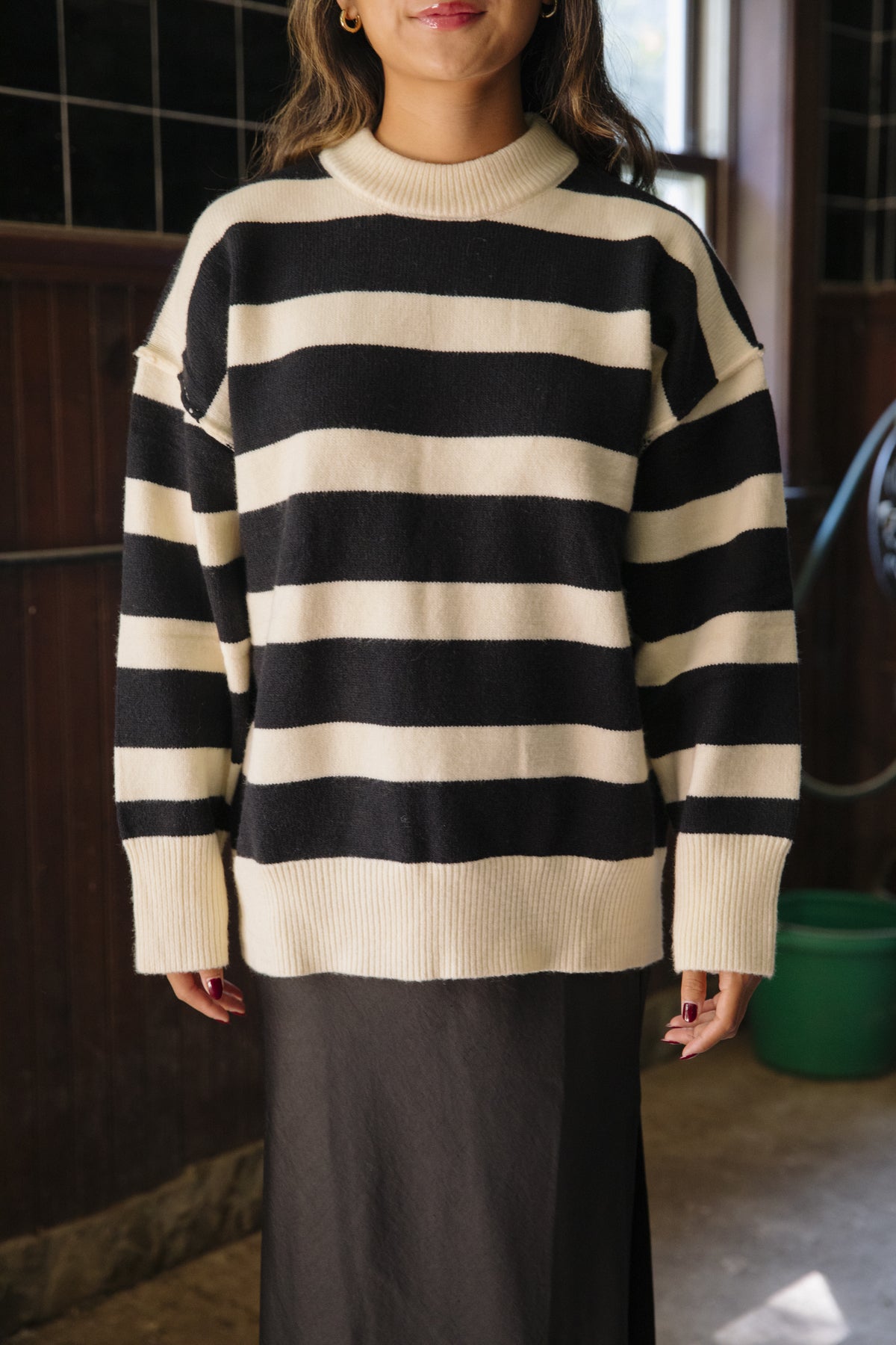 Sarah Stripe Sweater Top